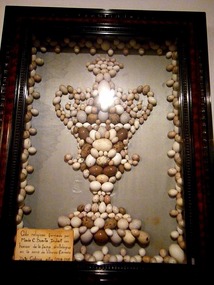 Museum exhibit made from birds' eggs