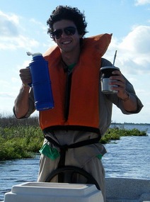 Rodri, our boatman and guide with his maté