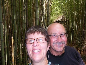 lost in the bamboo jungle at Quiroga's house