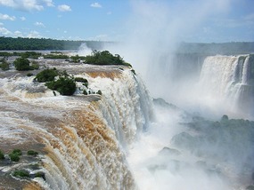 Across the falls