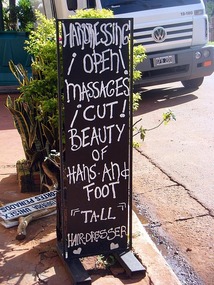 Signboard Iguazu