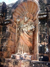 A saintly figure, Trindad mission ruins