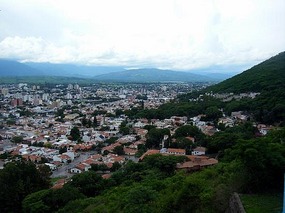 Salta from the hill top