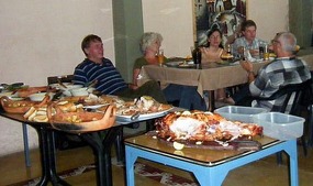 Christmas dinner at Hostal In Salta