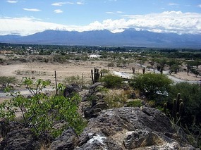 View over Cafayte from the hill