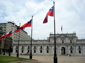 Palacio Moneda, where the 1973 coup took place