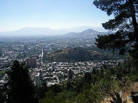 View of the city & the Andes