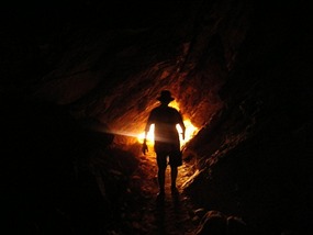 In the caves near Pukara ruins