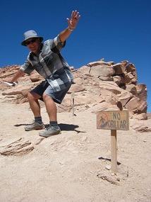 No sandboarding on Pukara ruins!