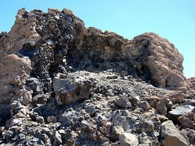 Inside extinct volcano