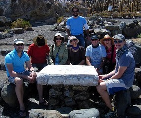 Some of our fellow travellers at a salt table