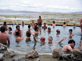 Us in the Termas de Polques