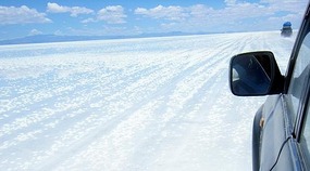 wet salt plains