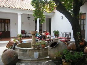 Hostal Cruz de Popayan patio