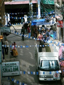View down our street