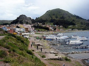 Boats from Copacabana to Isla del Sol