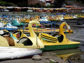Not quite what we expected on Lake Titicaca!
