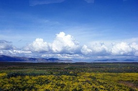 Our first sight of Lake Titicaca