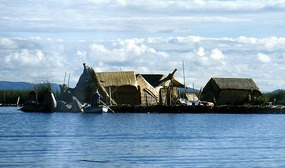 Floating islands of Uros
