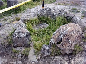 Undergrouns burial site at Sillustani