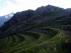 Inkan terracing at Pisac