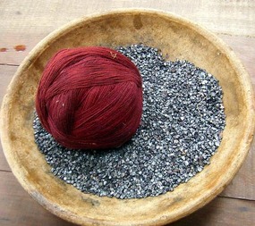 Lots of dried cochineal beetles and the results