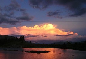 Tambomachay sunset