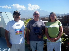 T with Jose & Ines & Volcan Chachani