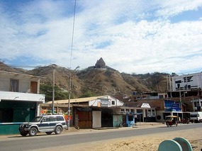 Kon Tiki Bungalows at the top of the hill