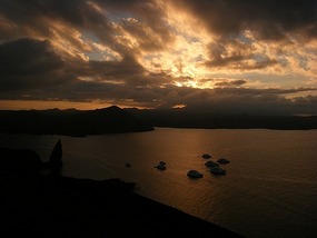 Sunset from Isla Bartolome