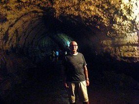 T in a lava tube