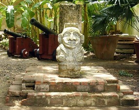 San Agustin statue at museum of inquisition