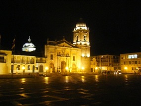 Plaza by night