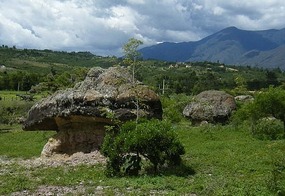 Weathered rock formations