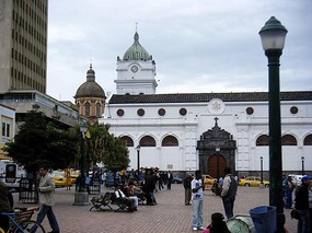 Church on main square (cathedral behind)