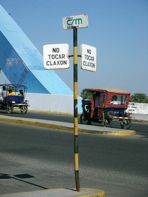 Don't beep your horn! (& teach drivers to read!)