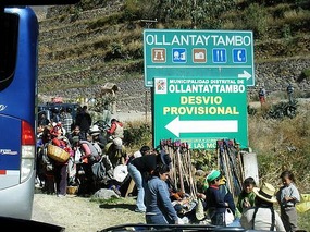 Provisional Diversion at Ollantaytambo