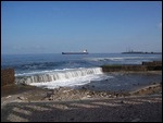 Seashore pool filling up