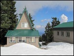 Homes in the snow