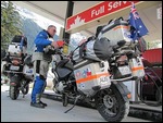 Fueling up at Stewart
