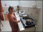 Garlic and chilli prawns for tea