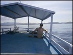 Deck of the dive boat