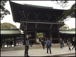 Outside the shrine courtyard