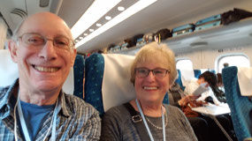 Enjoying the bullet train