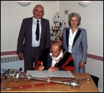 Mayor Kieran and Margaret Crotty with George