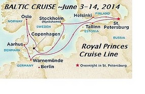 ROYAL PRINCES BALTIC CRUISE 6/3/2014