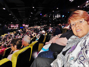 Nelly is ready to be entertained.