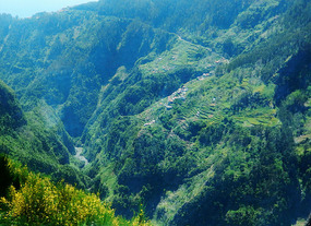 People actually live in these deep valleys.