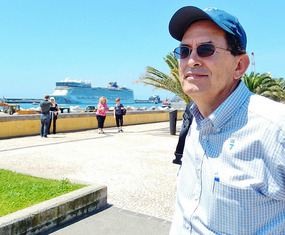 The Cruise Ship EPIC in the background.
