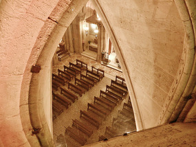 Crypt in basement.  Not open to public